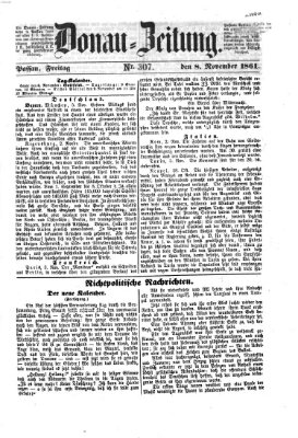 Donau-Zeitung Freitag 8. November 1861