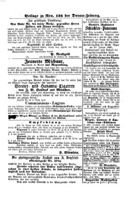 Donau-Zeitung Mittwoch 8. Mai 1861