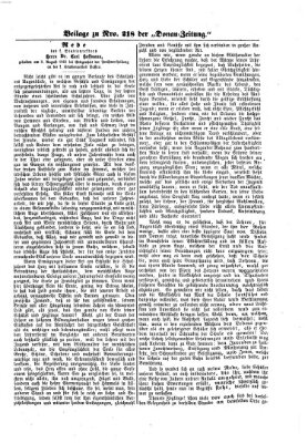 Donau-Zeitung Samstag 10. August 1861