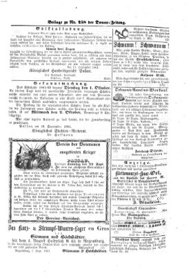 Donau-Zeitung Donnerstag 19. September 1861