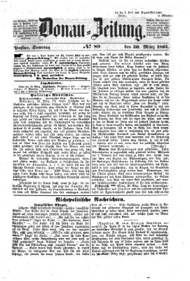 Donau-Zeitung Sonntag 30. März 1862