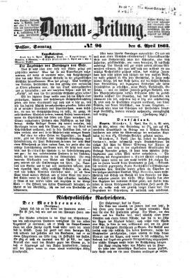 Donau-Zeitung Sonntag 6. April 1862