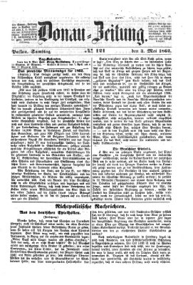 Donau-Zeitung Samstag 3. Mai 1862