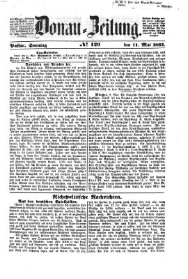 Donau-Zeitung Sonntag 11. Mai 1862