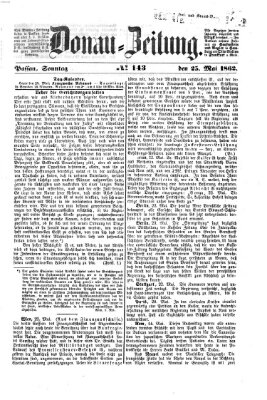 Donau-Zeitung Sonntag 25. Mai 1862