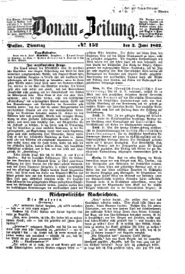 Donau-Zeitung Dienstag 3. Juni 1862