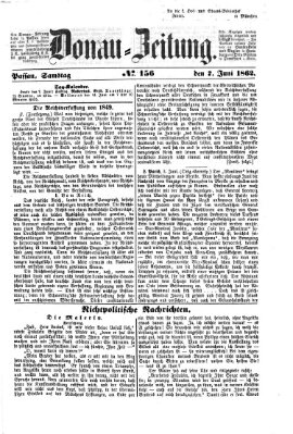 Donau-Zeitung Samstag 7. Juni 1862