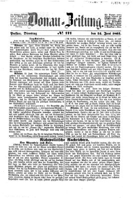 Donau-Zeitung Dienstag 24. Juni 1862