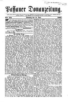 Donau-Zeitung Samstag 28. Juni 1862