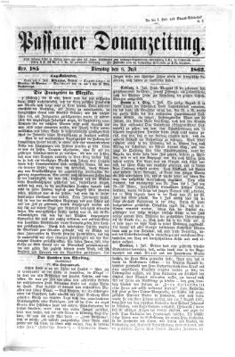 Donau-Zeitung Dienstag 8. Juli 1862