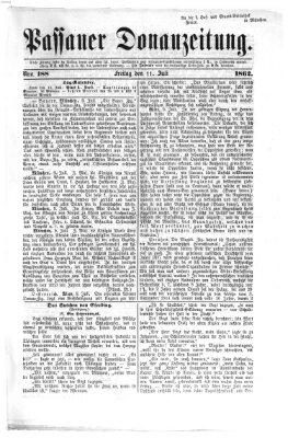 Donau-Zeitung Freitag 11. Juli 1862