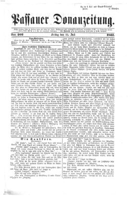 Donau-Zeitung Freitag 25. Juli 1862