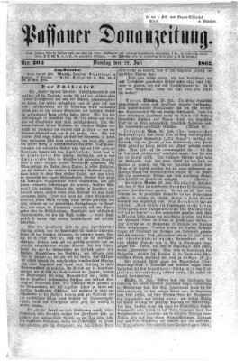 Donau-Zeitung Dienstag 29. Juli 1862