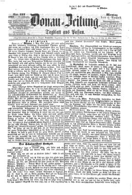 Donau-Zeitung Montag 4. August 1862