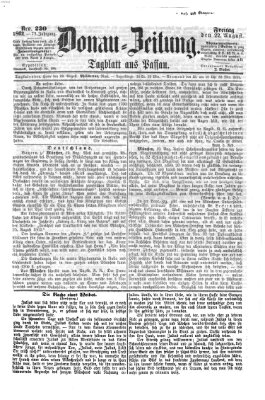 Donau-Zeitung Freitag 22. August 1862