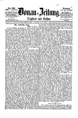 Donau-Zeitung Dienstag 26. August 1862