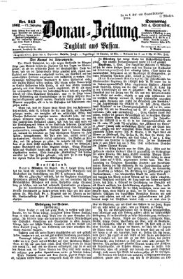 Donau-Zeitung Donnerstag 4. September 1862