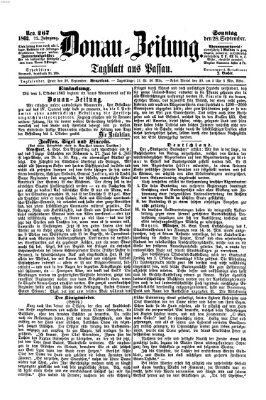 Donau-Zeitung Sonntag 28. September 1862