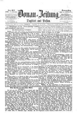 Donau-Zeitung Donnerstag 2. Oktober 1862