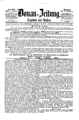 Donau-Zeitung Sonntag 5. Oktober 1862