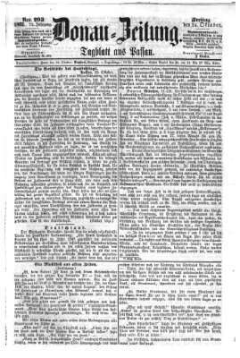 Donau-Zeitung Freitag 24. Oktober 1862