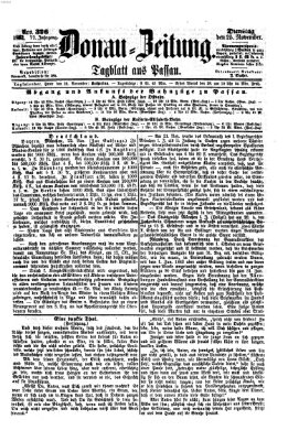 Donau-Zeitung Dienstag 25. November 1862