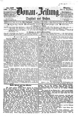 Donau-Zeitung Montag 8. Dezember 1862