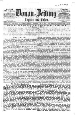 Donau-Zeitung Dienstag 9. Dezember 1862