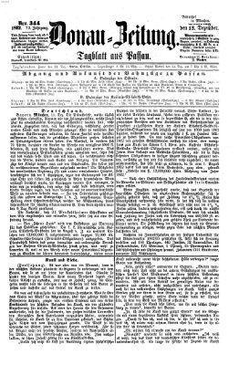 Donau-Zeitung Samstag 13. Dezember 1862