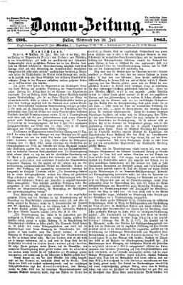 Donau-Zeitung Mittwoch 29. Juli 1863