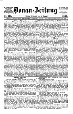 Donau-Zeitung Mittwoch 5. August 1863