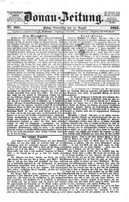 Donau-Zeitung Donnerstag 13. August 1863