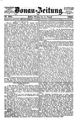 Donau-Zeitung Montag 17. August 1863