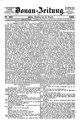 Donau-Zeitung Samstag 29. August 1863