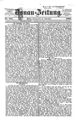 Donau-Zeitung Freitag 13. November 1863