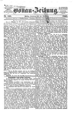 Donau-Zeitung Sonntag 13. Dezember 1863