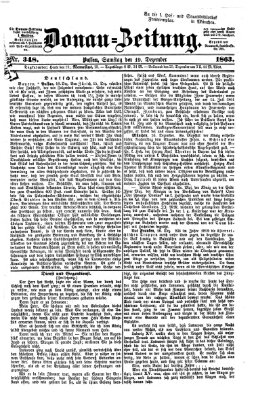 Donau-Zeitung Samstag 19. Dezember 1863