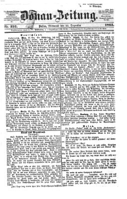 Donau-Zeitung Mittwoch 23. Dezember 1863