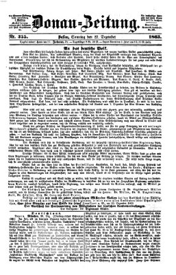 Donau-Zeitung Sonntag 27. Dezember 1863