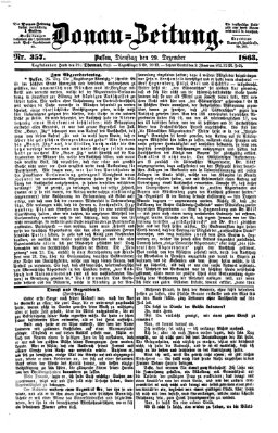 Donau-Zeitung Dienstag 29. Dezember 1863