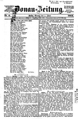 Donau-Zeitung Montag 4. Januar 1864