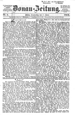 Donau-Zeitung Donnerstag 7. Januar 1864