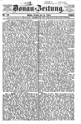 Donau-Zeitung Freitag 15. Januar 1864