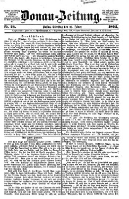 Donau-Zeitung Dienstag 26. Januar 1864