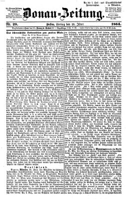 Donau-Zeitung Freitag 29. Januar 1864