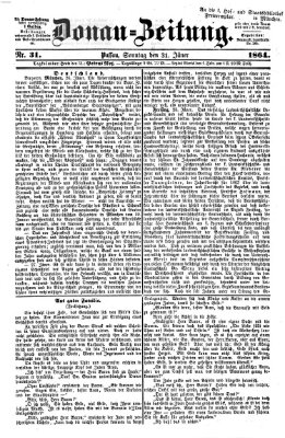 Donau-Zeitung Sonntag 31. Januar 1864