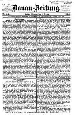 Donau-Zeitung Mittwoch 3. Februar 1864