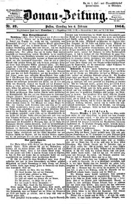 Donau-Zeitung Samstag 6. Februar 1864