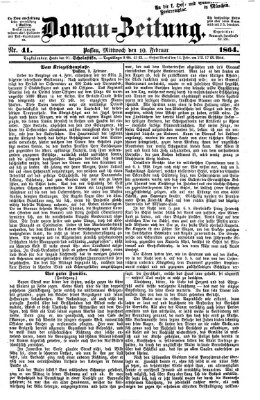 Donau-Zeitung Mittwoch 10. Februar 1864