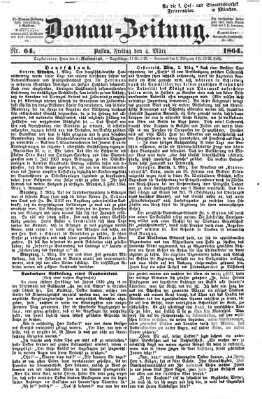 Donau-Zeitung Freitag 4. März 1864